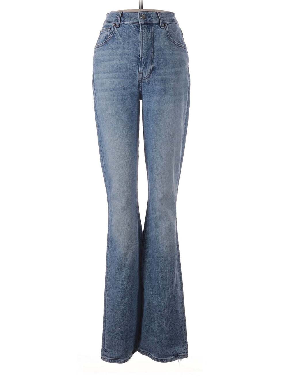 Reformation High Rise Flare Jeans Light Wash Size 28